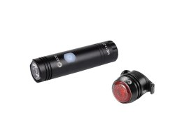 Bicycle lamp set front 500LM / rear 10LM